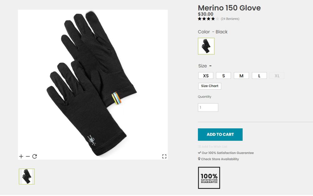 Unisex Merino Wool Glove Merino Wool Men Women Gloves Thermal Moisture Wicking Windproof USA Size L/XL