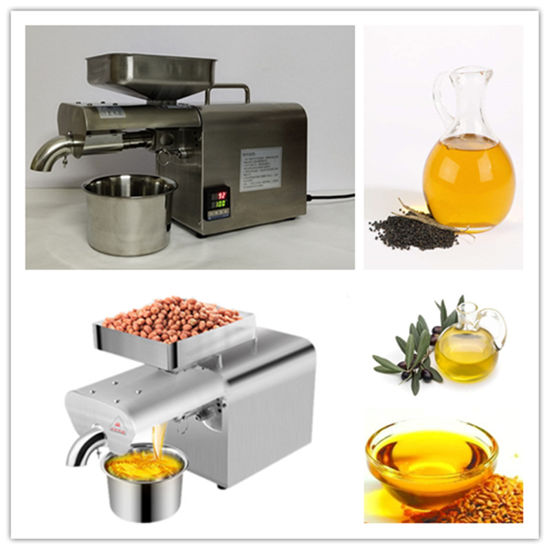 110V or 220V automatic cold press oil machine sunflower seeds oil extractor oil presser 300W