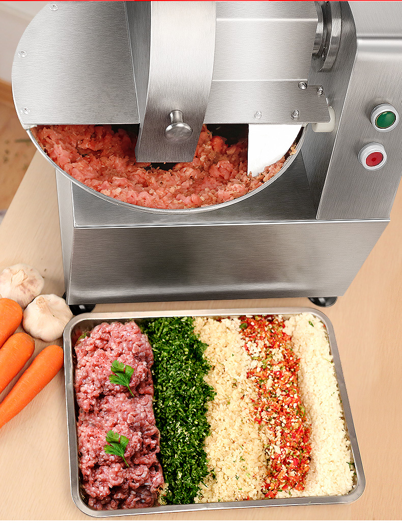 Meat Grinder Garlic Vegetable Chopper machine Electric Automatic bowl cutting Machine 60kg/h Food Processor bowl cutter machine