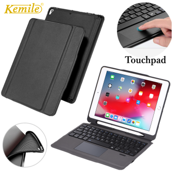 touchpad keyboard Case For iPad 8th 10.2 generation 2020 Cover W Pencil Holder Cover For iPad Pro 11 2020 Air 3 10.5 Case Keypad
