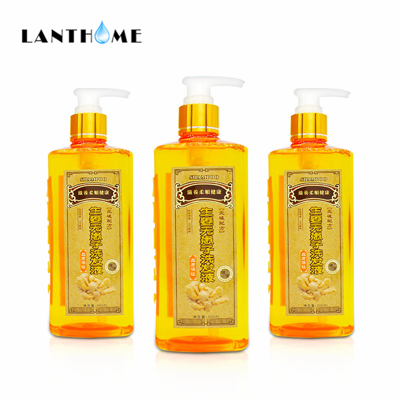 Professional Hair Ginger Shampoo 300ml Hair Regrowth Dense Fast Thicker Shampoo Anti Hair Loss Product Repair Nourish Supply 1PC