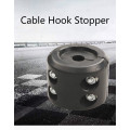 Black Universal Rubber Winch Cable Hook Stopper Line Saver for Cable Hook Stopper for Jeep KFI ATV UTV ATV-SCHS
