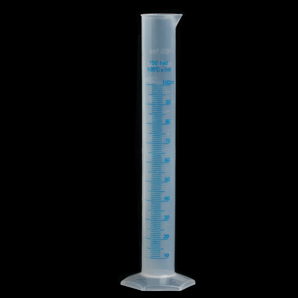 1 Pc Plastic Measuring Cylinder Laboratory Test Graduated Liquid Trial Tube Jar Tool New