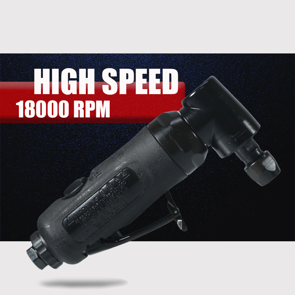 1/4" Air Angle Die Grinder 90 degree Taiwan Made Mini Pneumatic Tools Abrasive 18000 RPM Variable Speed