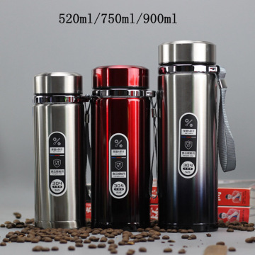 High Capacity Thermos Mug Flask Stainless Steel Tumbler Insulated Water Bottle Portable Vacuum Flask For Tea Travle Mugs