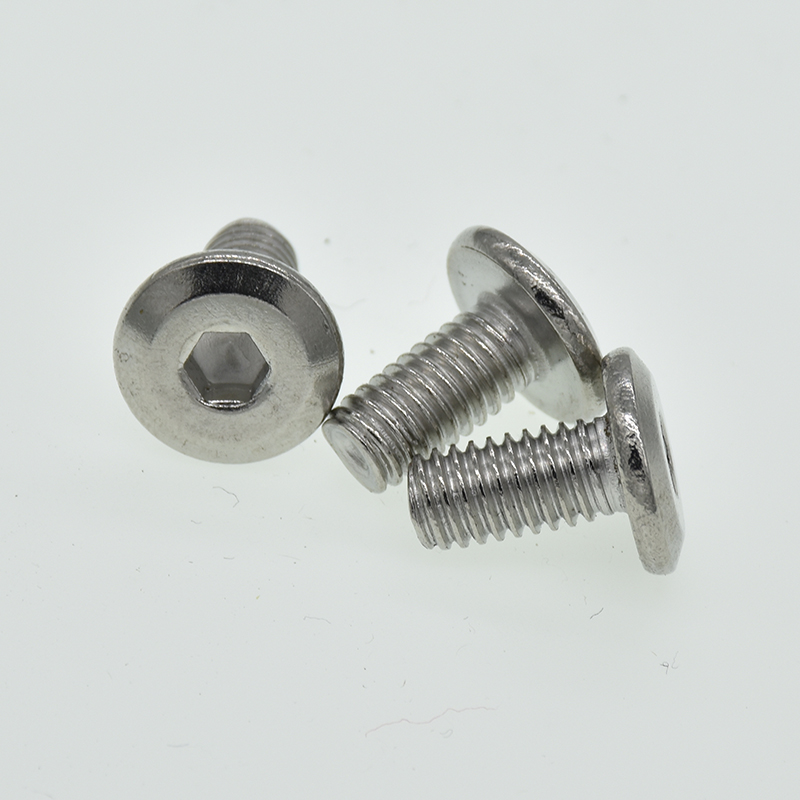 10/5PCS M6 M8*(12/16/20/25/30/35) 304 Stainless Steel Flat Head with Hex Head Screws / Furniture Bolt