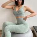 New Yoga Set Women Seamless Camouflage Tops/Pants Fitness Sports Bra High Waist GYM leggings Camo Fitness Suit Workout Sets