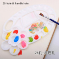 26 Wells Art Paint Plastic Drawing Tray Color Palette for Oil Watercolour White Painting Pallet with Thumb Hole