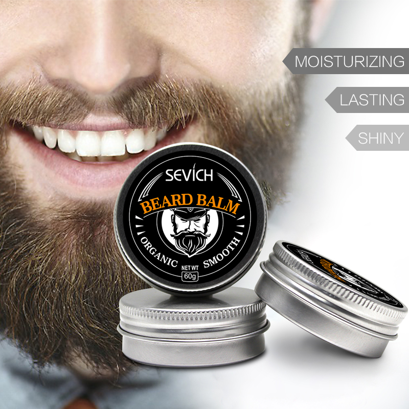 Sevich Natural Beard Balm Wax Moisturizing Styling Conditioner For Beard Growth Smoothing Moustache Wax For Men's Beard Care