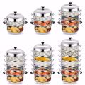 Double Boiler Steamer Pot 26-34CM Stainless Steel Pot Thicken Stew Pot Induction Cooker kitchen Cookware Soup Pot Casserole