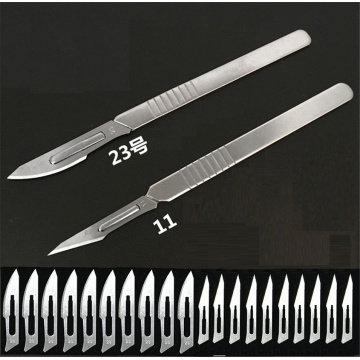 100pcs blade+NO11+NO23 Stainless steel Scalpel Wood Carving Tools Fruit Food Craft Engraving Knife Carbon Steel PCB repair tools