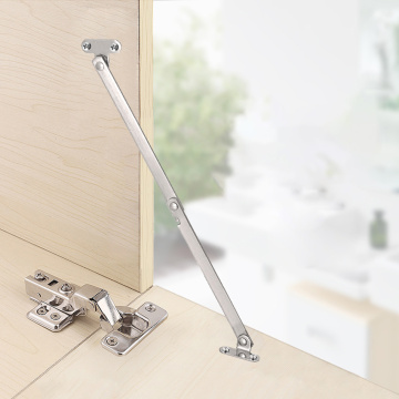2PCS/Set Furniture Cupboard Stainless Steel Rotatable Folding Lid Support Hinge Soft-Down Stay Hinge Left and Right Support