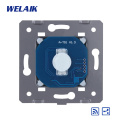 WELAIK-1 1Gang2Way Stairs Remote control RF Crystal Glass Panel Wall Touch Switch DIY Parts European Light Switch AC250V A914