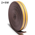 10m E Type Foam Weather Draught Excluder 500 X 0.9 X 0.4cm Self-Adhesive Door Window Frame Foam Seal Strip