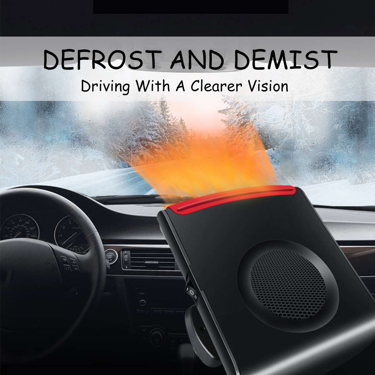 500W 12V Car Heater Electric Heater Heating Cooling Fan Portable Dryer Windshield Demister Defroster Auto Electric Heater