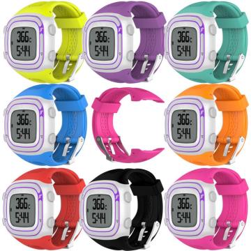 Fashion Silicone Bracelet Strap Sports Replacement Wrist Band For Garmin Forerunner 10 15 GPS Watch Gear Spor With Tool