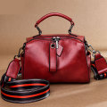 2020 Temperament Soft Leather Handbag Messenger Bag New Leather Women's Bag Fashion Oil Wax Pillow Bag Casual Shoulder Bag