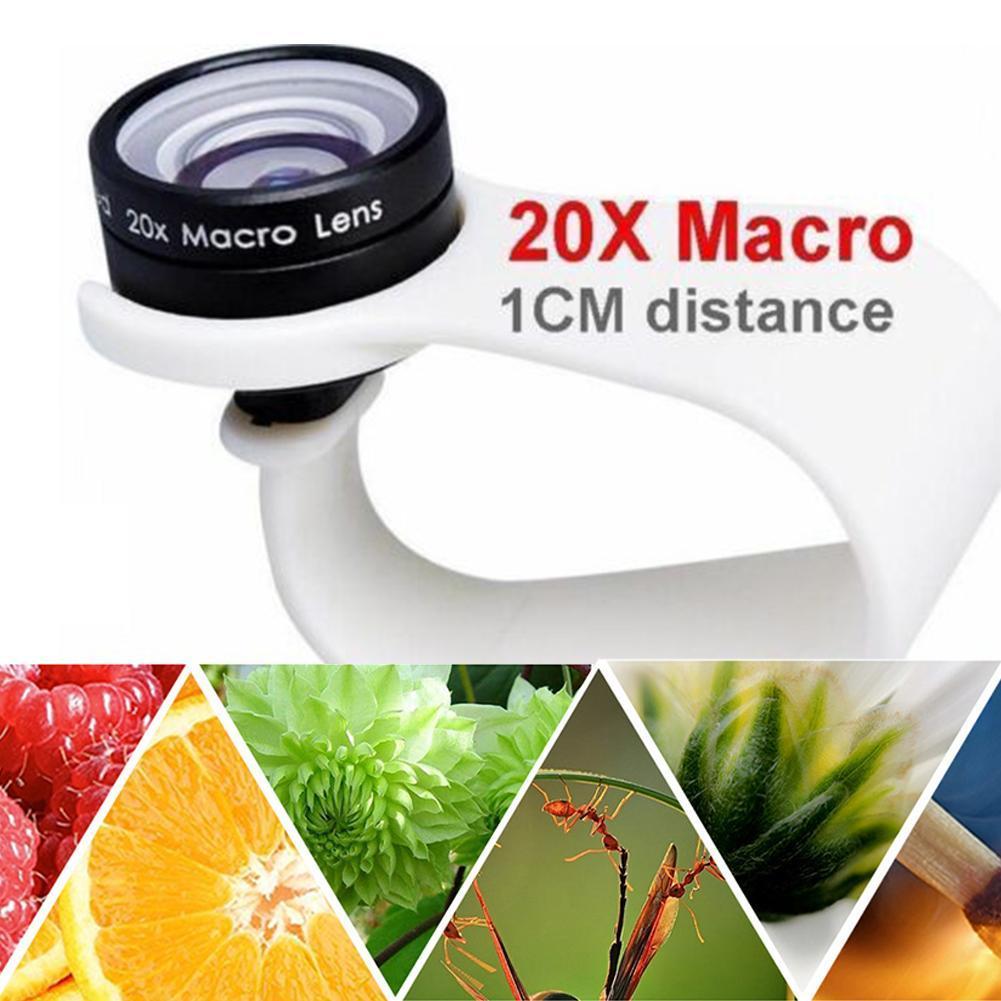 Mobile Phone Macro Lens 20X Super Cellphone Macro Lenses 10 Only For Huawei iPhone 7 Use xiaomi Distance 1cm 8 Samsung 6 L3D5