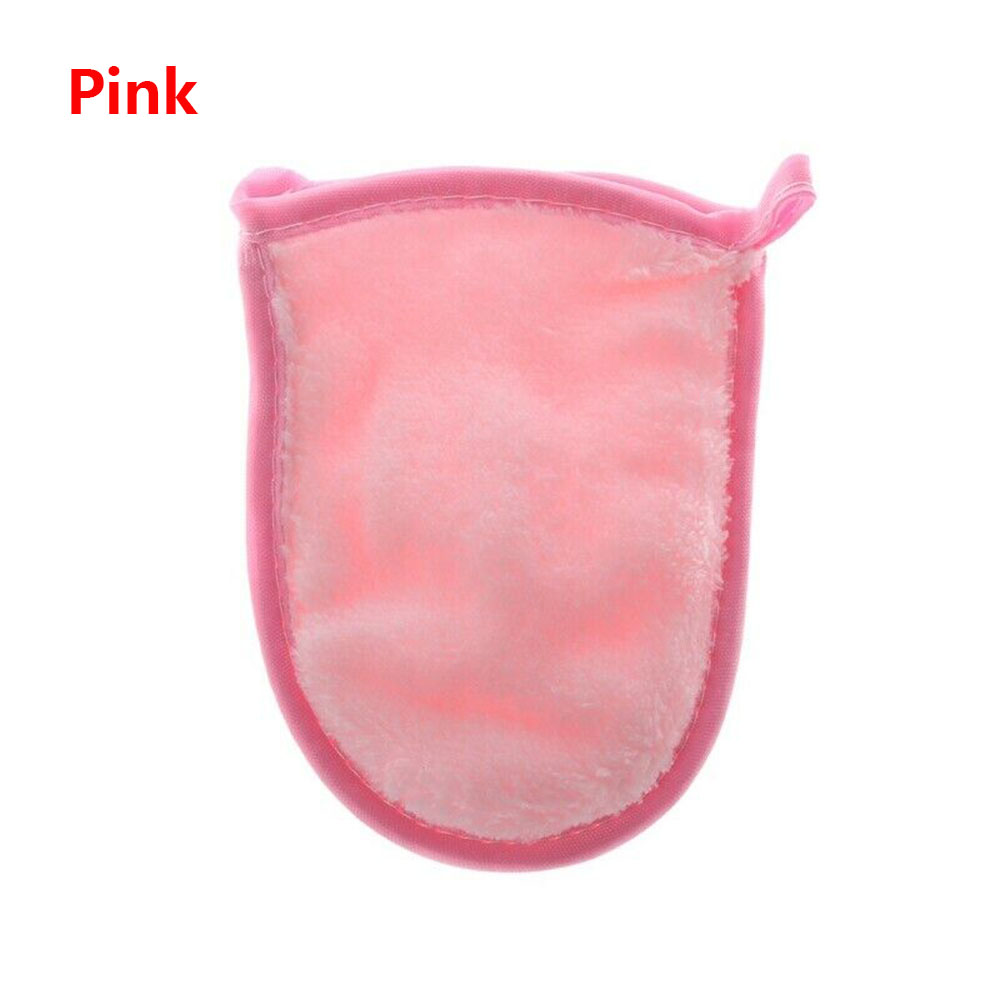 1 pc Reusable Microfiber Facial Cloth Face Towel Makeup Remover Cosmetic Puff Cleaning Glove Face Care Cleaning Tools 3 Colors