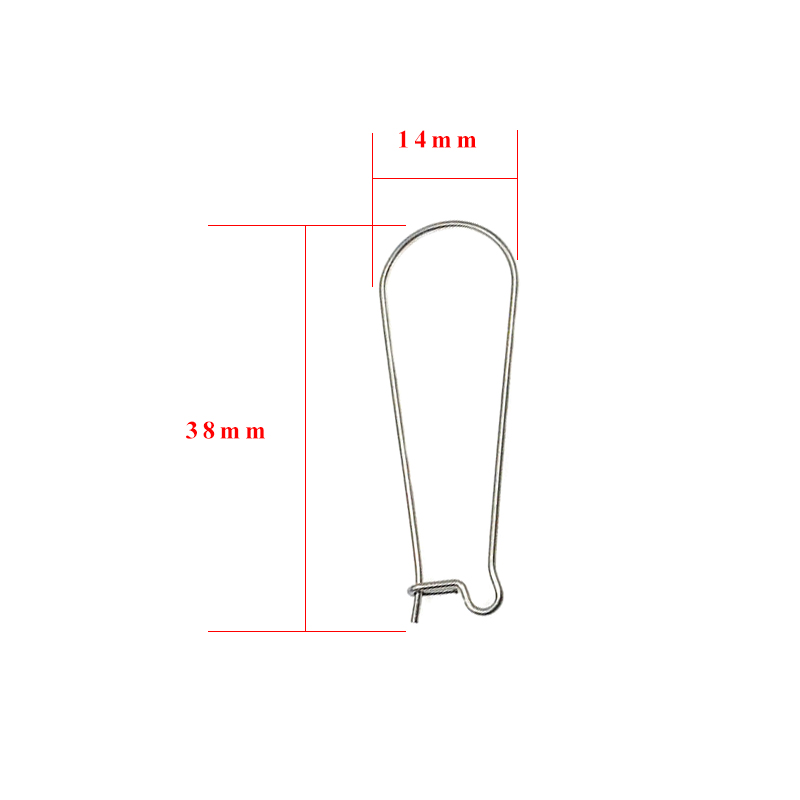 Aiovlo 100pcs/lot Stainless Steel Silver Color French Ear Wire Earrings Hooks for Diy Jewelry Making Findings Supplies Materrial