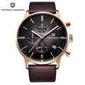 PAGANI DESIGN 2720 Mens Watches Luxury Waterproof 30M Genuine Leather Japanese VK67 Movement Quartz Watch Relogio Masculino