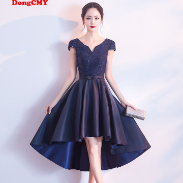 New V-Neck Princess Bridesmaid Dresses DongCMY Elegant Party Bride Junior Navy Blue Plus Size For Wedding Occasions