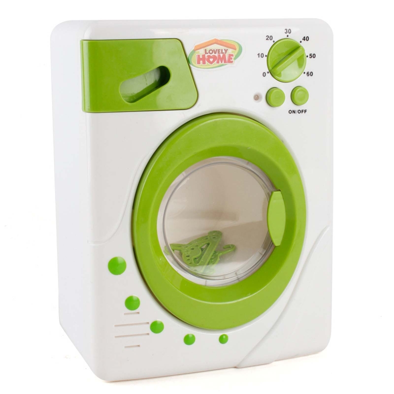 Simulation Home Appliances Mini Electric Iron Washing Machine Pretend Play Toys BX0D