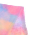 Chzimade 45x150cm Gradient Rainbow Color Winter Soft Plush Fabric DIY Artificial Fur Fabric For Home Textile Clothes Crafts