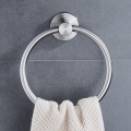 304 Stainless Steel Bathroom Towel Ring Hand Towel Holder Circle Rings Door Hanger Towels Rack Bathroom Hardware Set Wall Mount