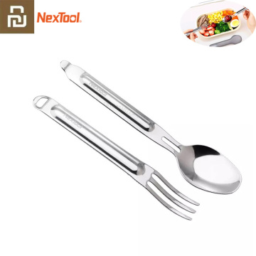 Youpin NexTool Fork Spoon Outdoor Pure Stainless Steel Portable Tableware 2-in-1 Detachable Outdoor Sports Healthy Convenient