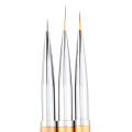 3Pcs Nail Brush Nail Art professional Manicure Brushes Set Line Pencil Dotting Painting Design Nail Brush For Manicure