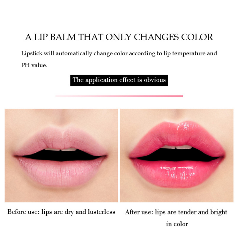 Color Changing Aloe Vera Natural Temperature Change Color Jelly Lipstick Long Lasting Moistourizing Lip Makeup Tint Balm TSLM1