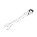 1PC Flexible Head Ratchet Metric Spanner Open End And Ring Wrenches Tool 27mm