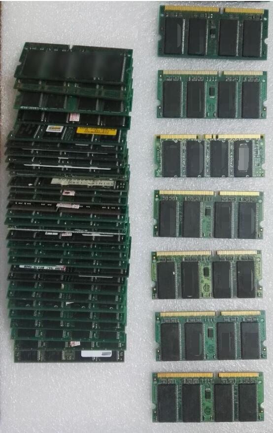 100% OK Original 144Pin Sodimm 256M Memory SDRAM PC133 PC100 256MB RAM For laptop notebook industrial mainboard 256MB sdram