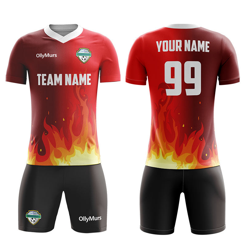OllyMurs OEM Soccer Wear Uniform Fully Customized Design Football Jersey Sublimation Quick Fit Soccer Wear