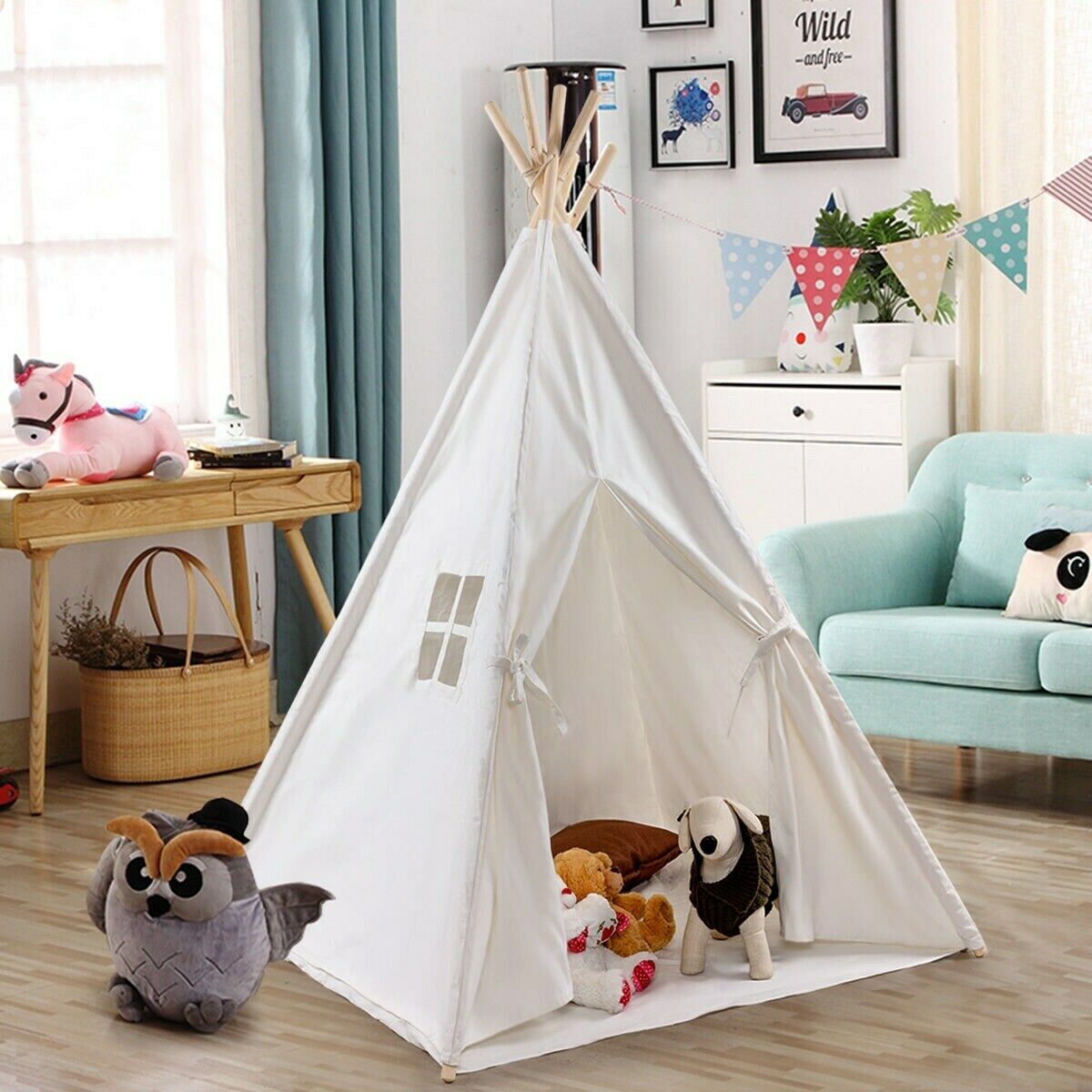 Children's Tent Teepee Tent For Kids Portable Infantil House For Children Cabana Kids Playhouse Indoor Sleeping Tent Decoration