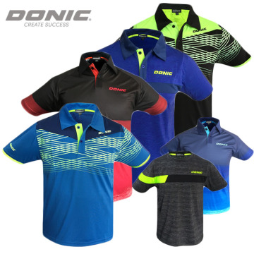 Original Donic Table Tennis Clothing Sport Jersey Men Women Sportswear Short Sleeved Ping Pong Clothes