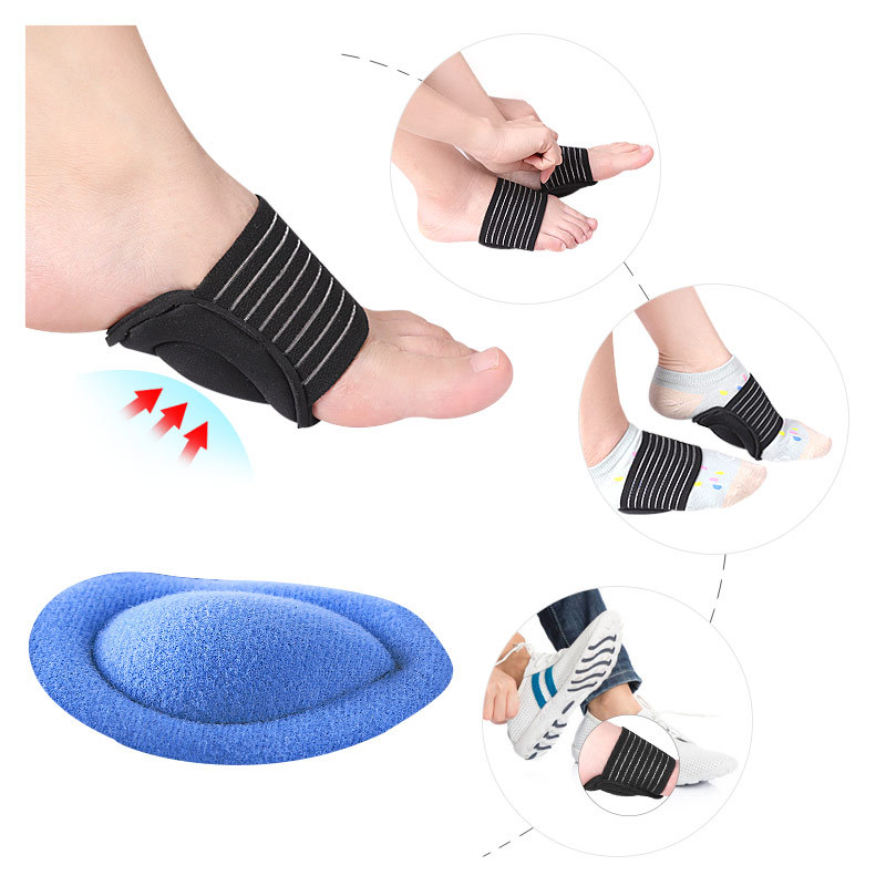 Orthopedic Insole Flat Foot Arch Support Corrector Breathable Sweat Absorbent Bandage Sports Running Insoles For Shoes Men Women