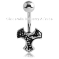 Surgical Steel Kool Katana Belly Rings Anchor