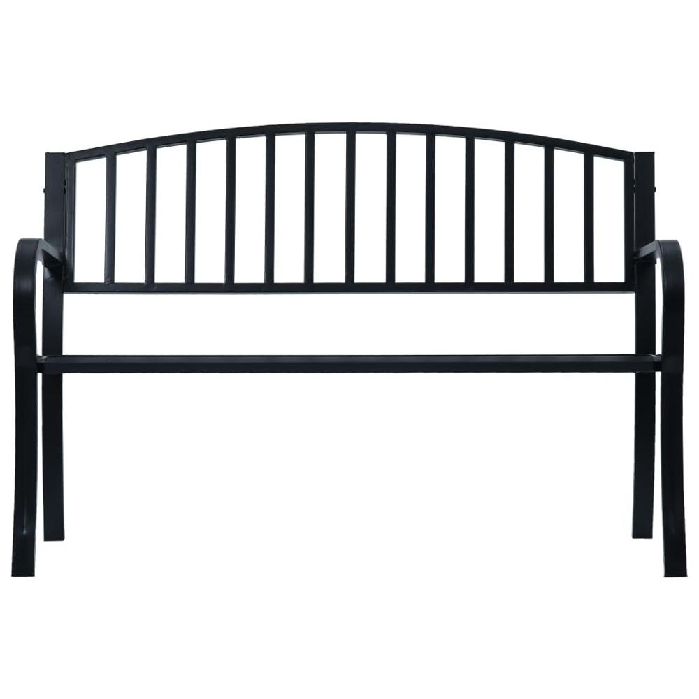 [AU Warehouse]Furniture Garden Bench 125 cm Black Steel