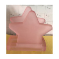 Pink Star Shape Glass Napkin Holder