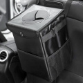 Car Trunk Organizer Backseat Storage Bag Waterproof Folding Trash Can Oxford Cloth Big Car Seat Back Organizers Car Accessories