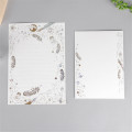 8pcs Cute Vintage Gilding Letter Papers Set Kawaii Stationery Wedding Invitation Card Writing Pad Letter Writing Paper