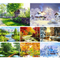 5D Diy Diamond Painting Landscape Nature Cross Stitch Kit Full Drill Embroidery Mosaic Winter Picture of Rhinestones Home Decor
