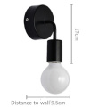 Simple Wall Lamp Vintag Indoor Lighting Black white LED Sconce Wall Light Fixtures For Home Bedroom Bedside bar hotel
