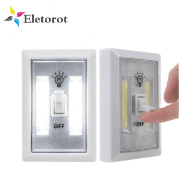 Magnetic COB LED Switch Wall Night Lights Cordless Lamp Battery Operated Cabinet Garage Closet Camping Emergency Light