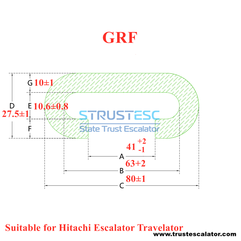 Escalator Handrail Use for Hitachi Cotton Inner Layer