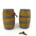 1Pc Dollhouse Miniature Beer Barrel Cask Keg Bar Drink With Tap 1:12 QDD9821