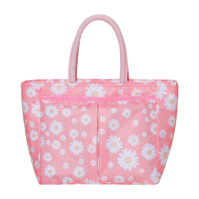 New Fresh Cooler Women Kids Men Picnic Bags Daisy Tote Insulation Cold Lunch Bags Box Thermal Oxford Waterproof Food Lunch Bags