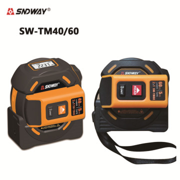 SNDWAY laser distance meter range finder 40M 60M laser tape measure digital retractable 5m laser rangefinder Ruler Survey tool